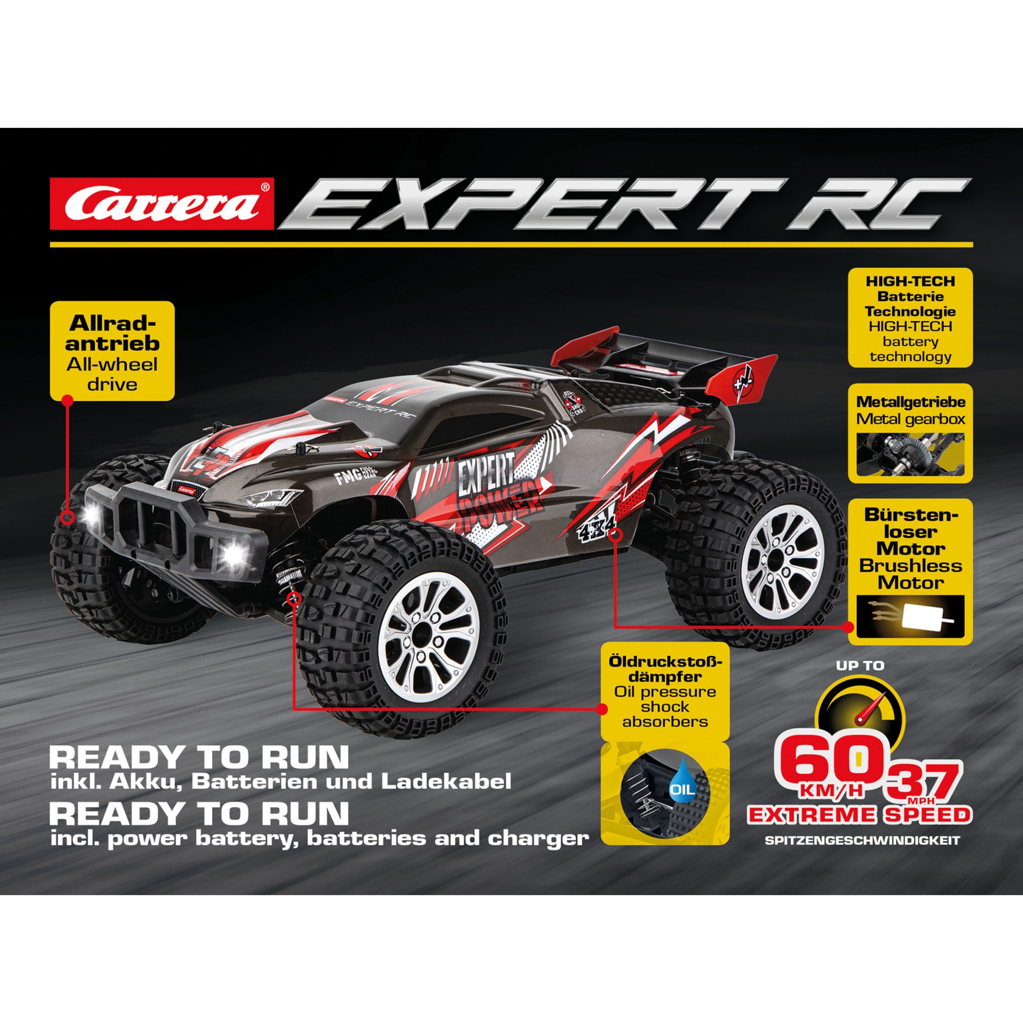 Carrera RC Expert RC - 2,4 GHz Brushless Buggy