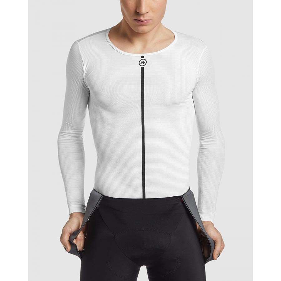 Assos Summer Skin Layer Thermoshirt Lange Mouwen Wit Heren
