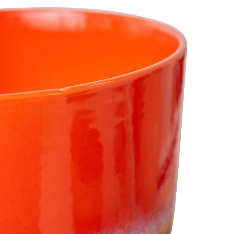 HKliving 70's Ceramic Retro bloempot Cherry Red