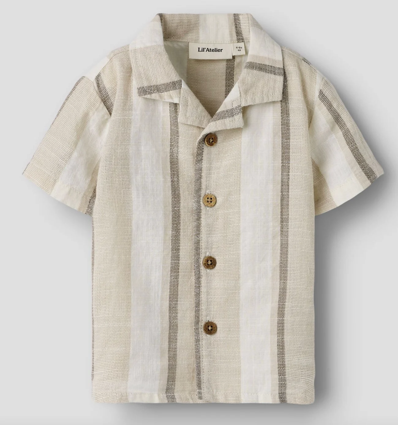 Lil' Atelier Lil' Atelier shirt NBMFibert coconut milk