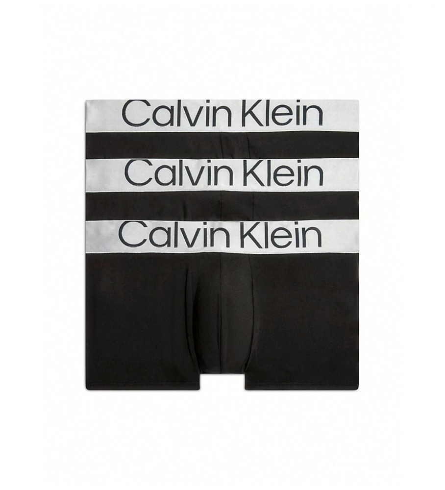 Calvin Klein Pack 3 Boxers Low Rise preto