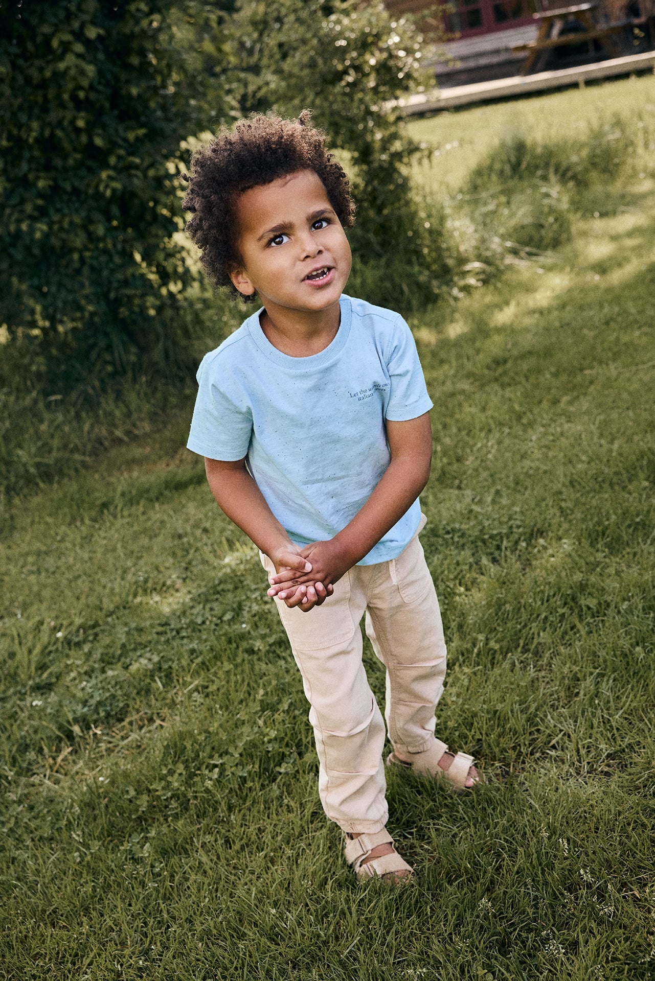 Daily7 Daily7 t-shirt nappy backprint  celestial blue