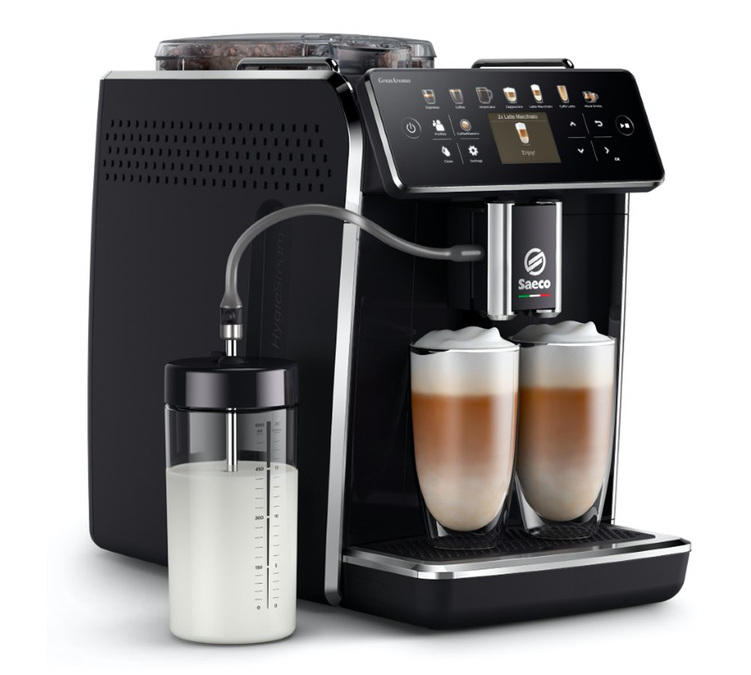 Saeco Gran Aroma SM6580/00 Noir Laqué - Pack Zen Garantie 3 ans Coloris:Noir