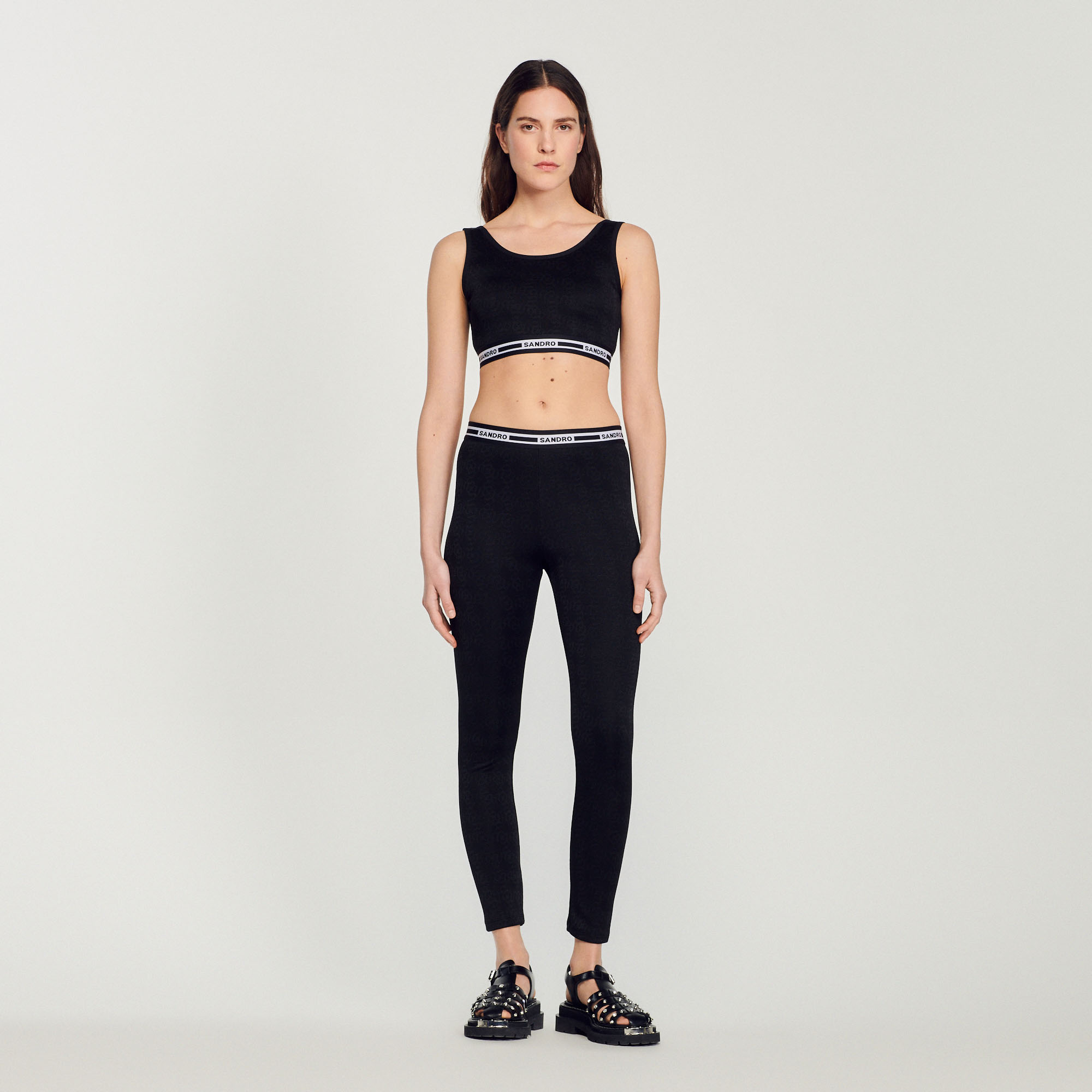 Brassiére jacquard double S