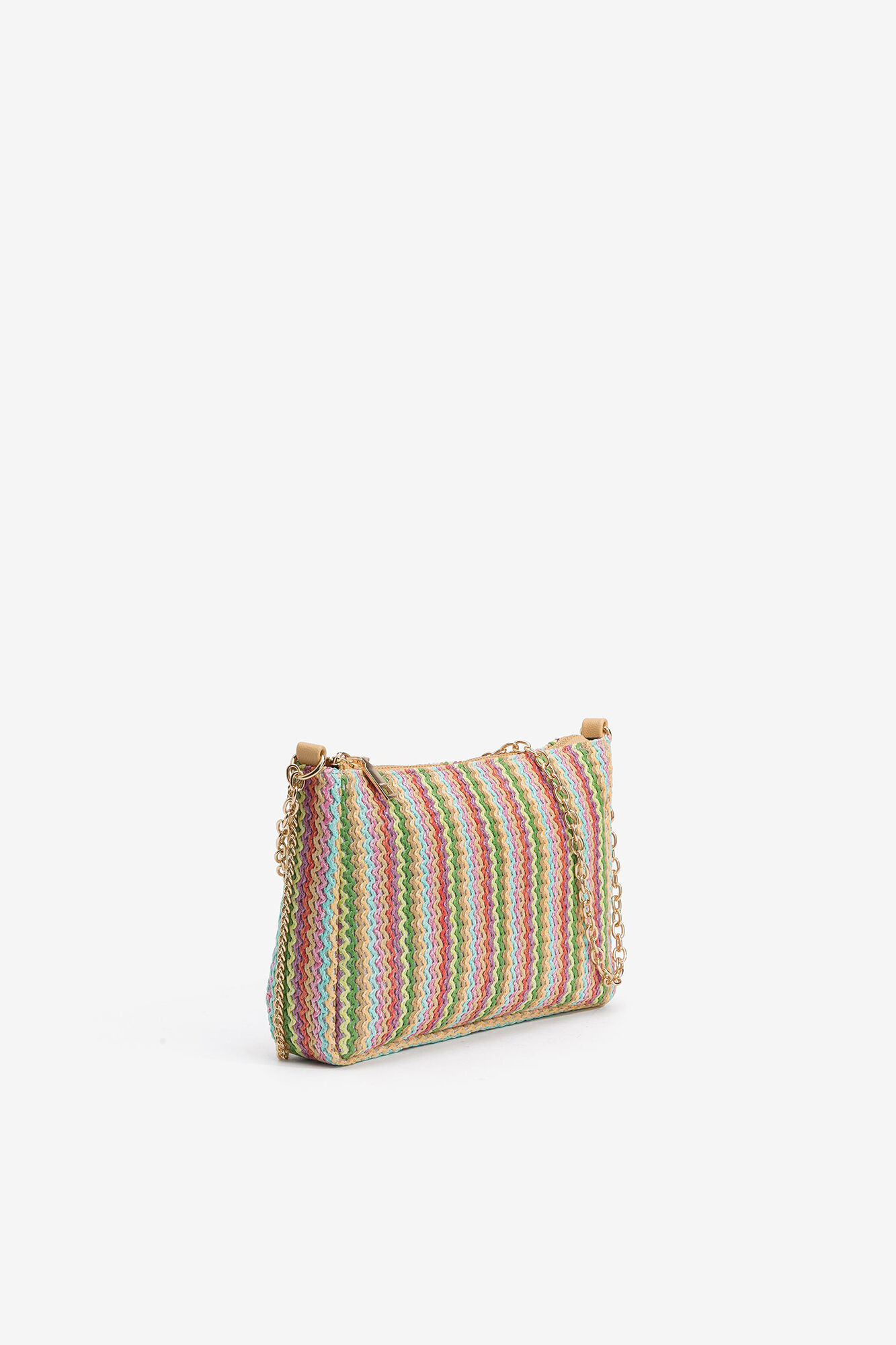 Bolsa de ombro multicolorida