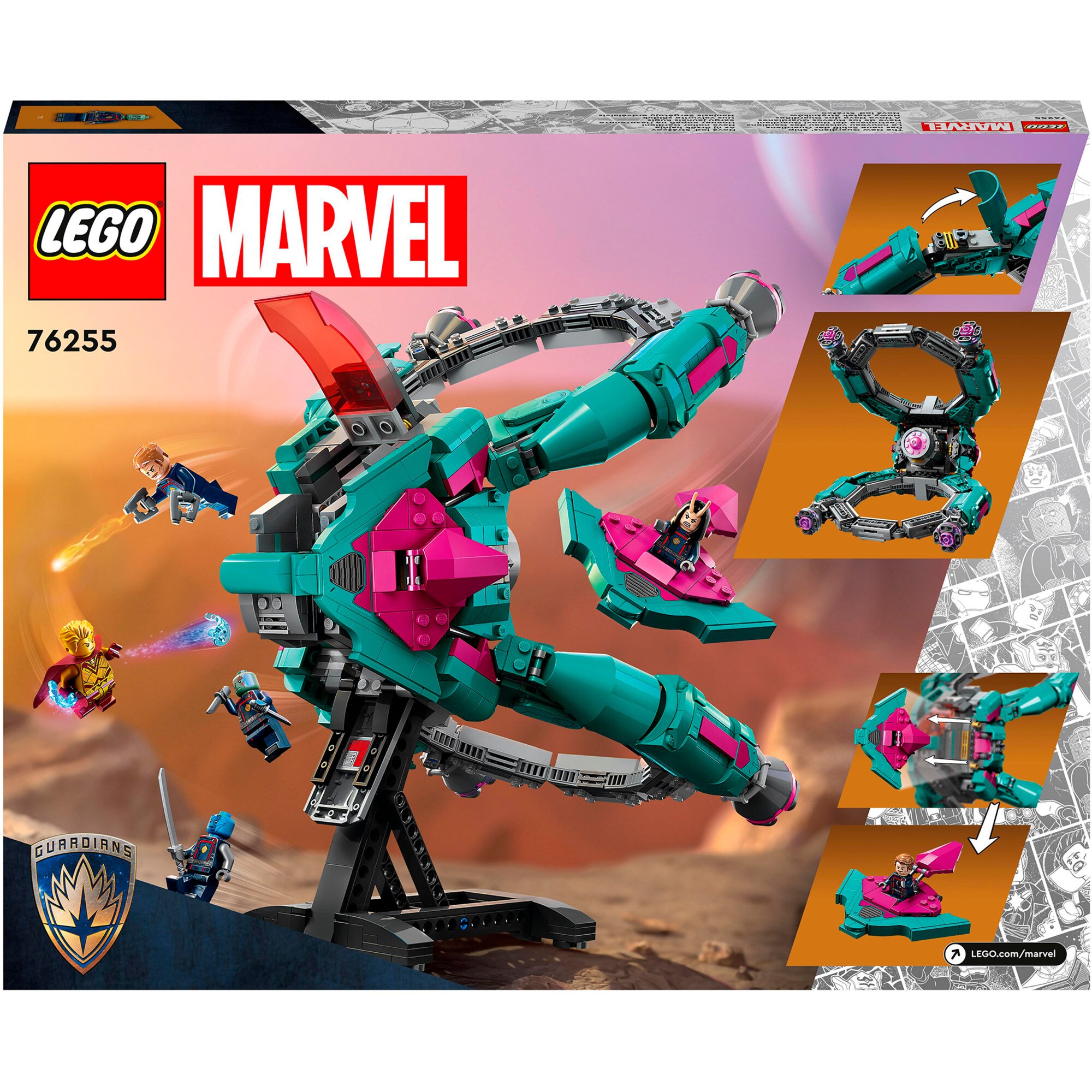 LEGO Konstruktionsspielzeug Marvel Das neue Schiff der Guardians