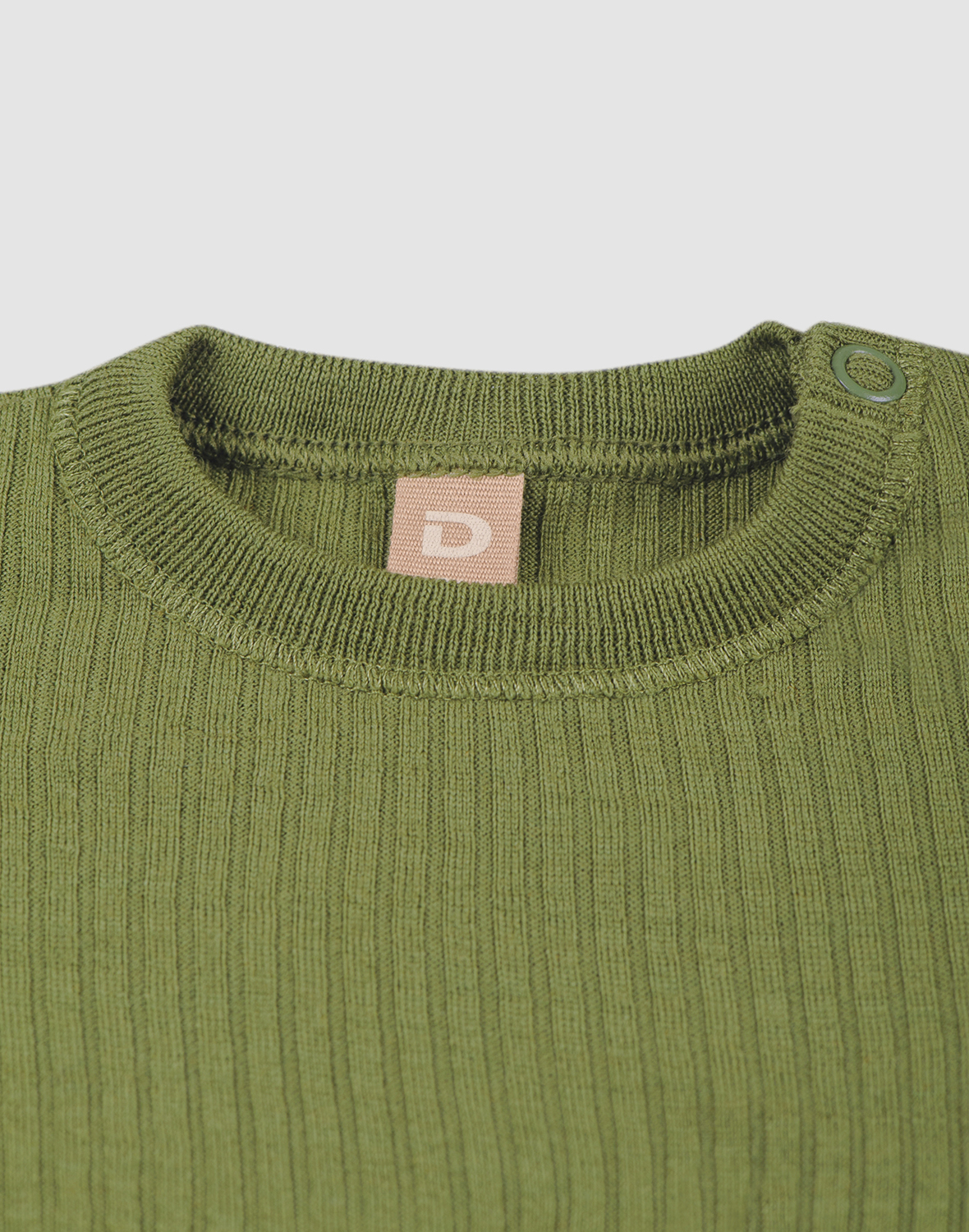 T-shirtjurk met ruches van merinowol voor baby's