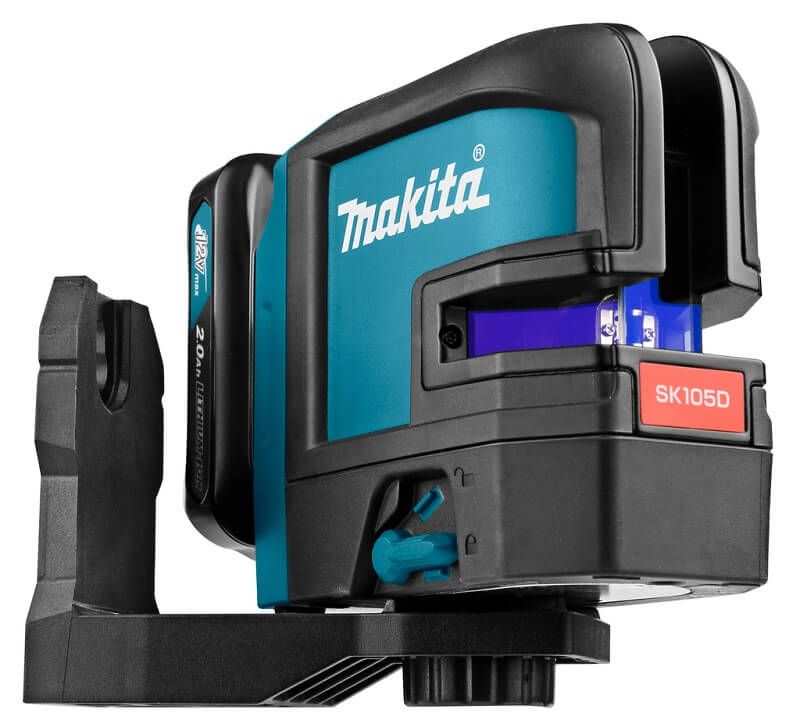 Makita SK105DZ 10,8V Li-Ion accu kruislijnlaser body in tas - zelfnivellerend - rood - 25m