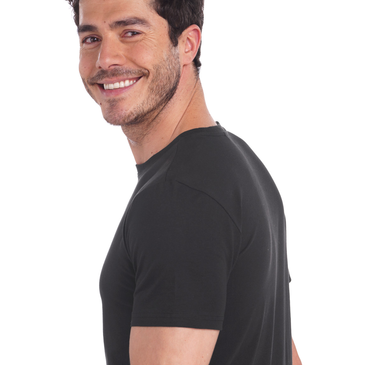 VanVaan Herren T-Shirt mit Rundhalsausschnitt schwarz