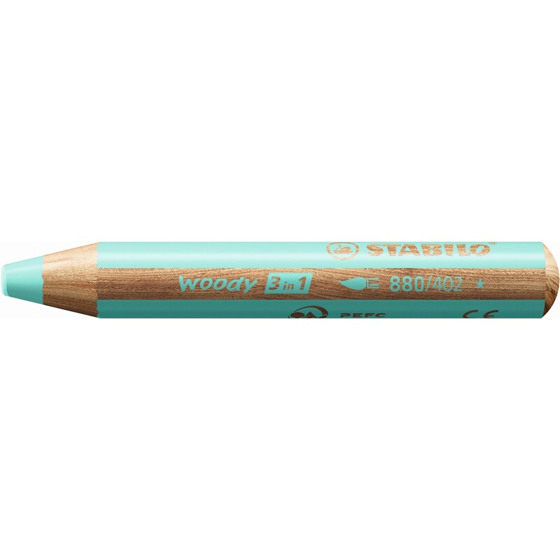 Stabilo Farbstift Woody 3 in 1, Pastell, blau