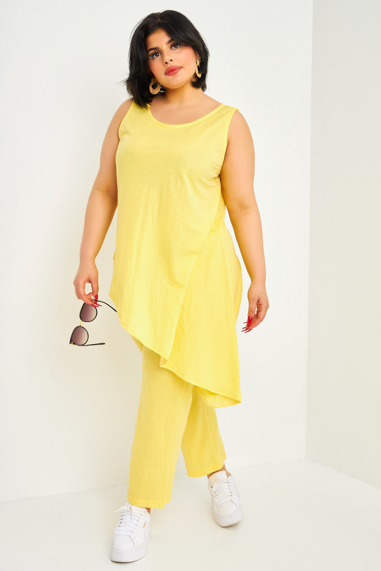 Ensemble jaune top + pantalon