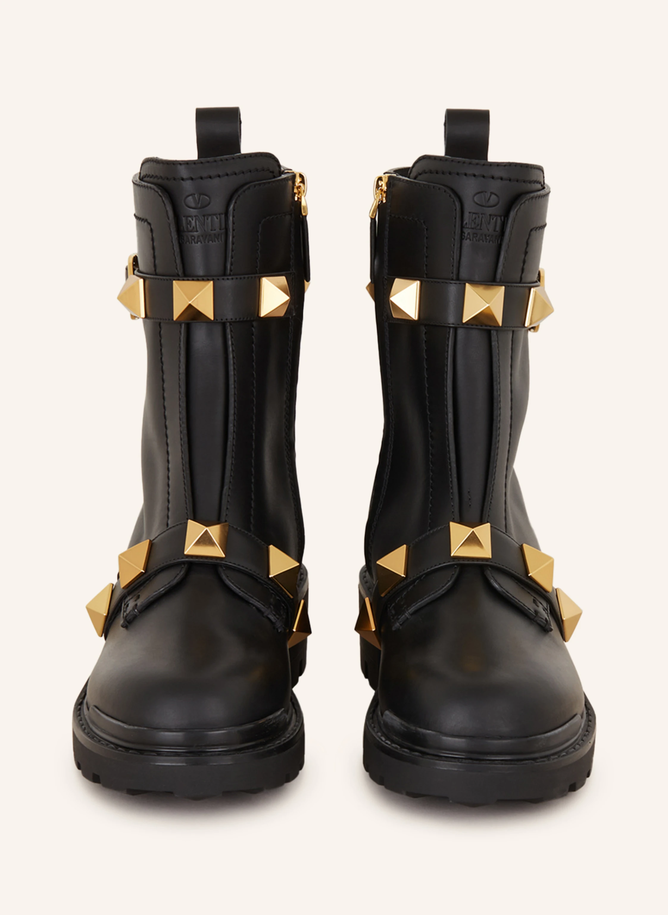 VALENTINO GARAVANI Biker Boots ROMAN STUD