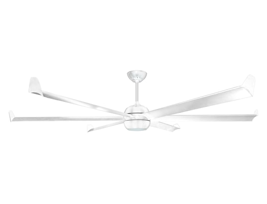 KLASSFAN - Ventilateur plafond Ventilateur de plafond dc blanc avec pales en bois 236cm ave...