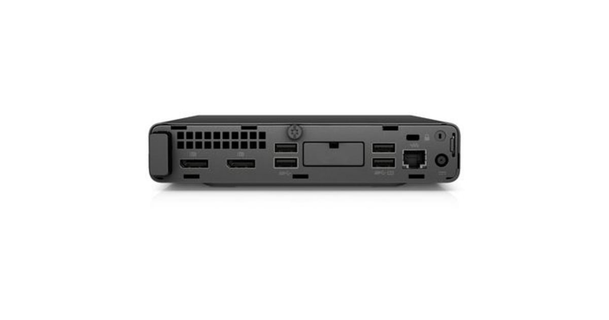 HPProDesk 600 G5 Refurbished mini-pc (A67841V1)  (Zwart/zilver | i3-9100T | UHD Graphics 630 | 16 GB | 256 GB SSD)