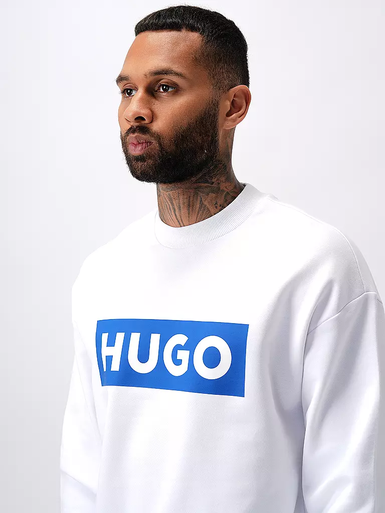 HUGO Sweater NIERO weiss