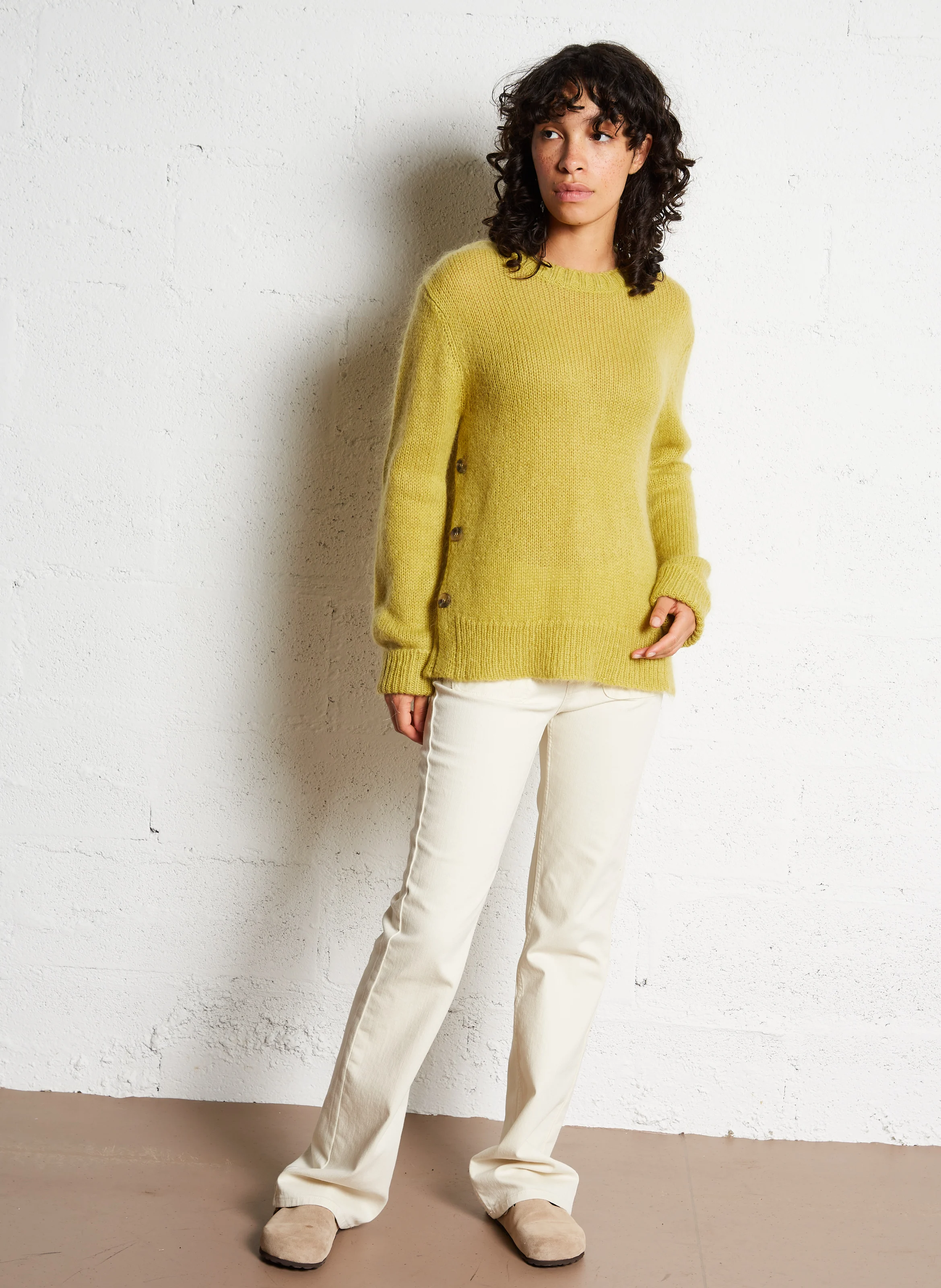 ROSS - Jean droit en coton mélangé | Beige