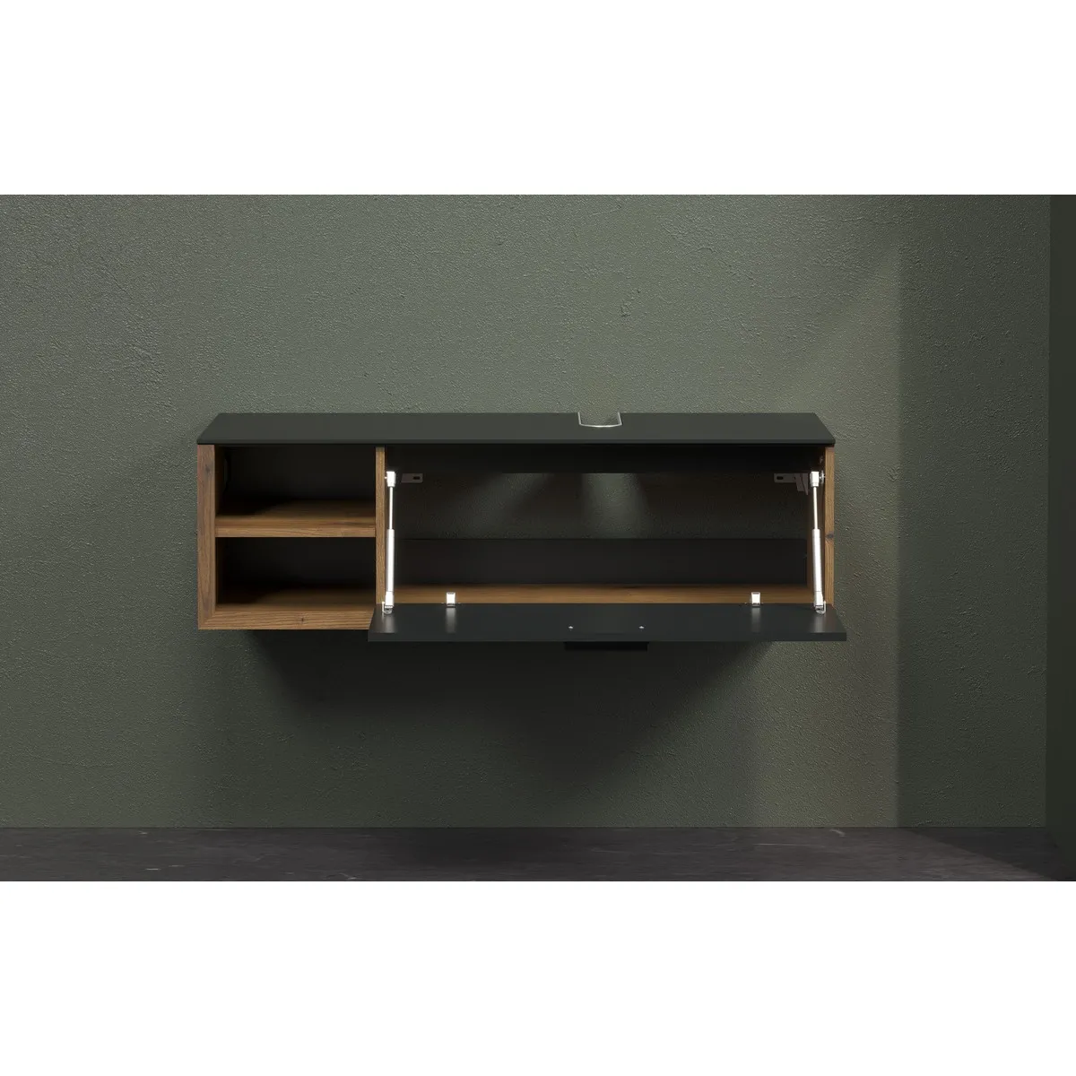 EPIKASA Meuble sous lavabo Synnax anthracite
