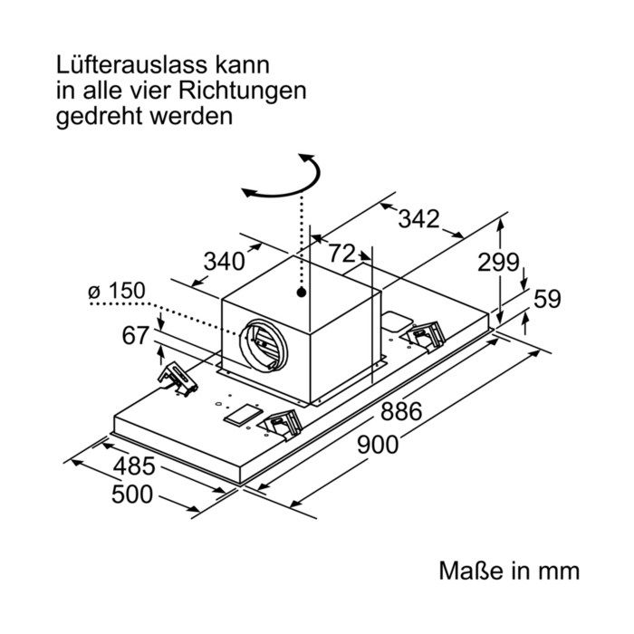Siemens Deckenlüfter iQ500 LR97CAQ50