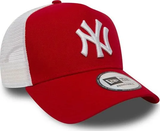 New Era New York Yankees Clean A Frame Trucker cap rød og hvid (11588488)
