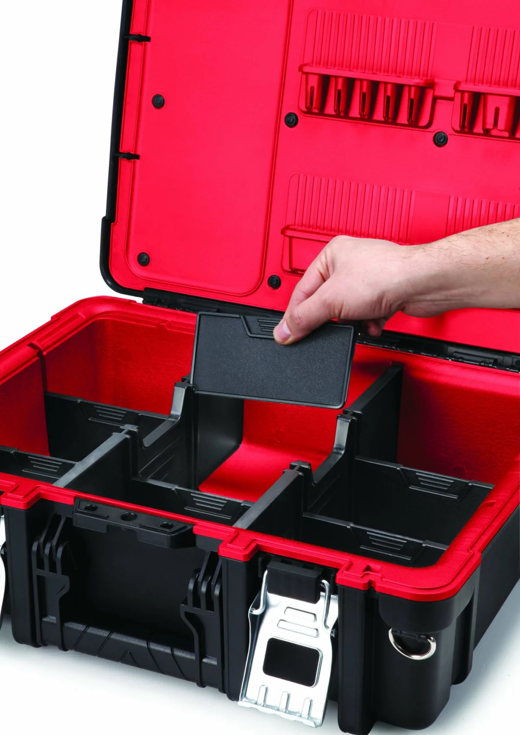Keter 237003 Technician gereedschapskoffer - zwart/rood