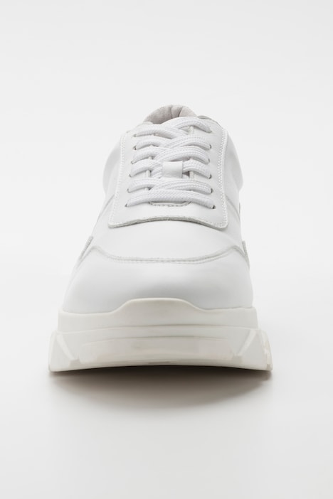 Leder-Sneaker, Nappaleder, Chunky-Sohle, Weite H