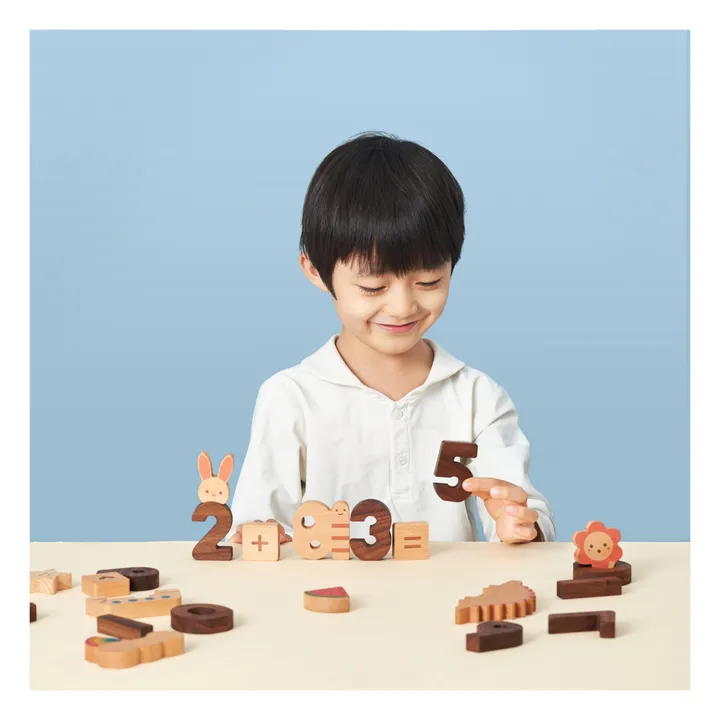 OIOIOOI Blocs chiffres en bois