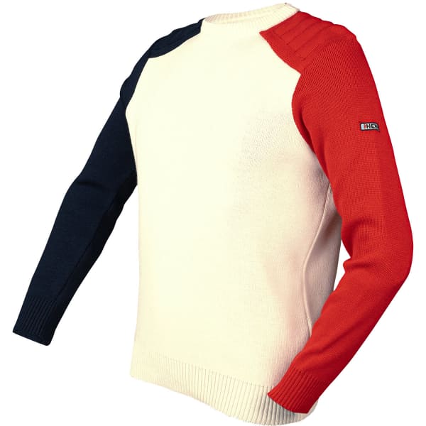 Pull DUVILLARD ALBARON PULL FULL ZIP WHITE / NAVY