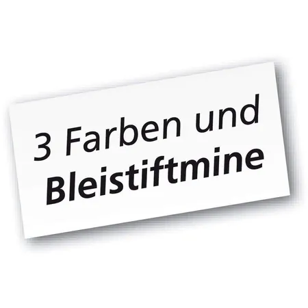 BIC Mehrfarb-Druckkugelschreiber BIC® 4 Colours® 3+1 HB, 0,32/0,7 mm, grau