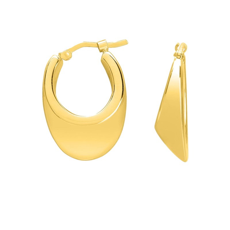 Créoles fantaisie Femme - Or 18 Carats