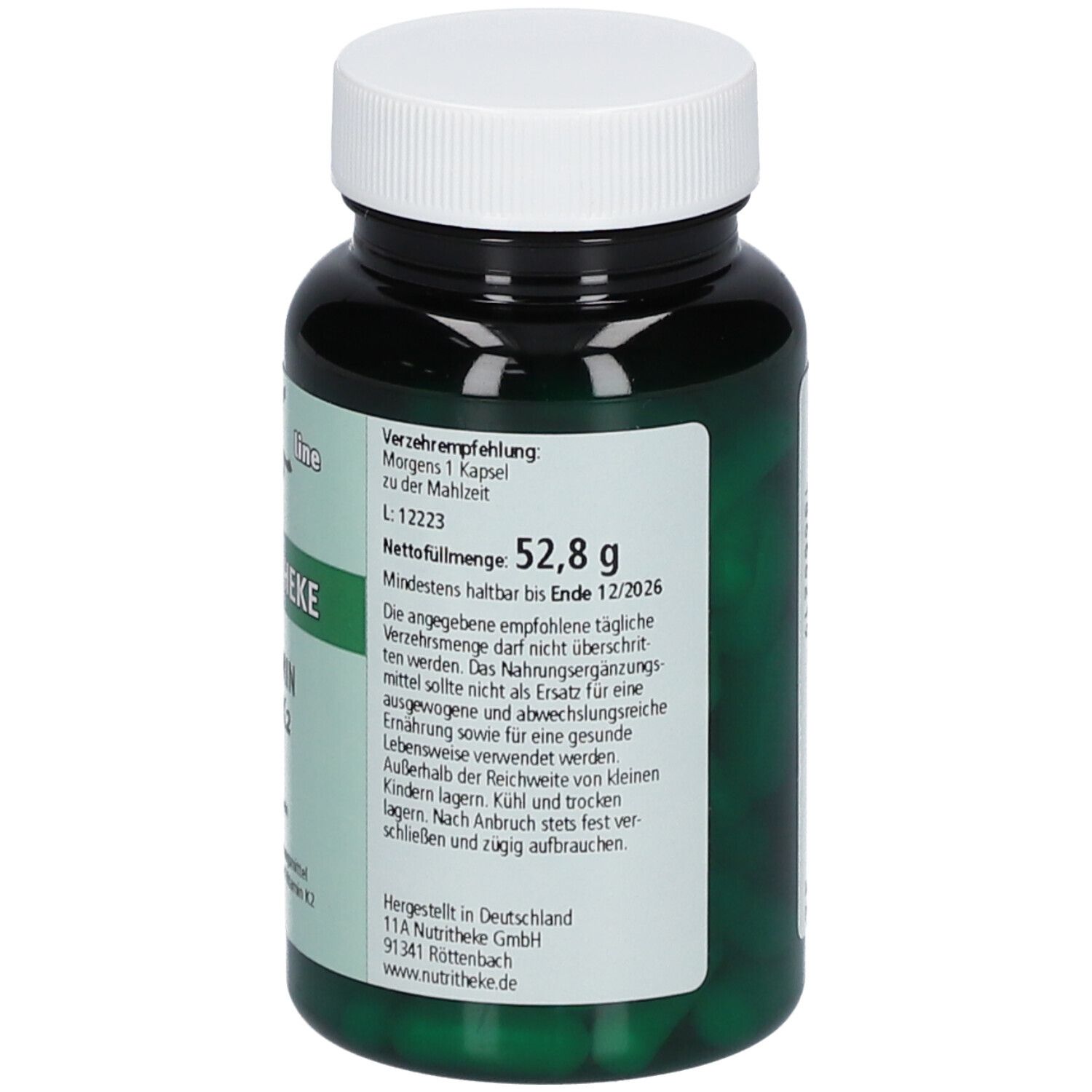green line NUTRITHEKE Vitamin D3 + K4