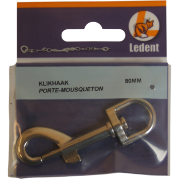 Ledent musketonhaak vernikkeld 80 mm
