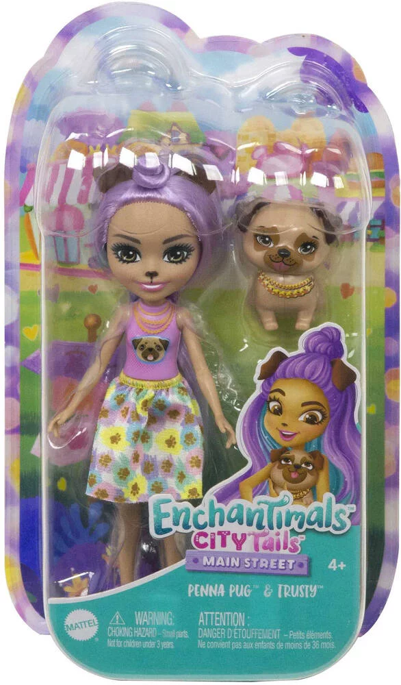 ENCHANTIMALS -PENNA BULLDOG - MINI POUPEE 15 CM