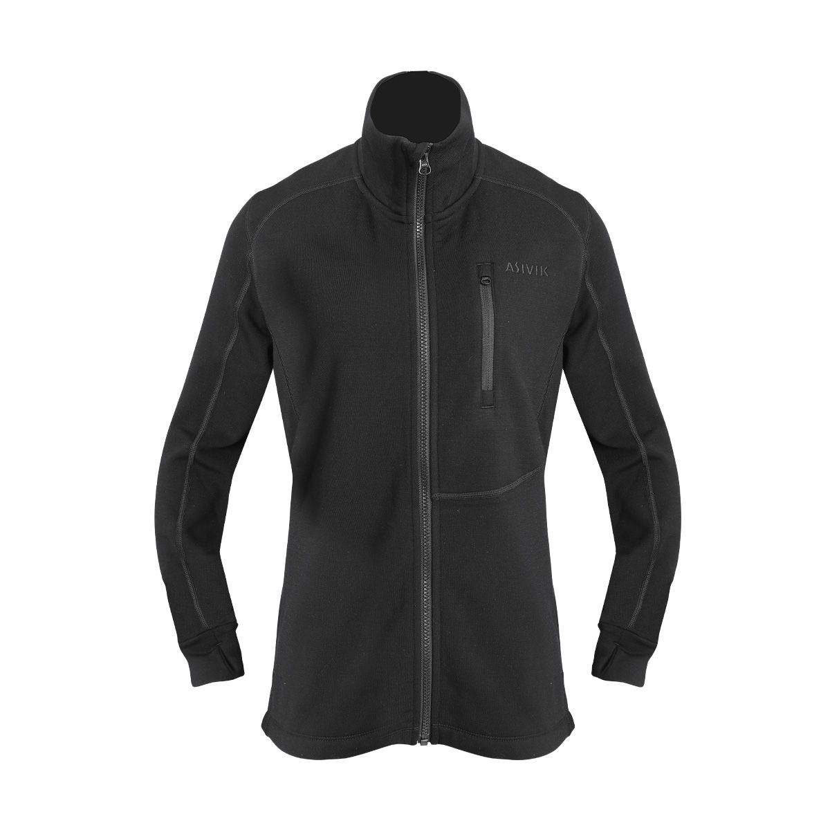 Asivik Adventure Mid Wool Fleece, dame (Black)