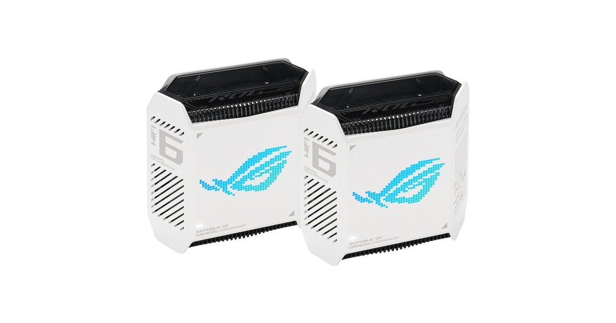 ASUSROG Rapture GT6 AiMesh mesh router  (Wit, 2 stuks)