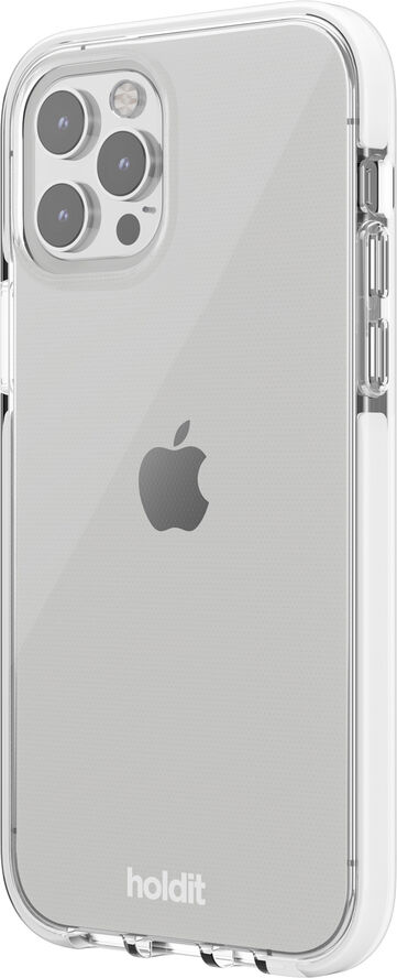 HoldIt Seethru Case iPhone 12/12Pro White Hvid