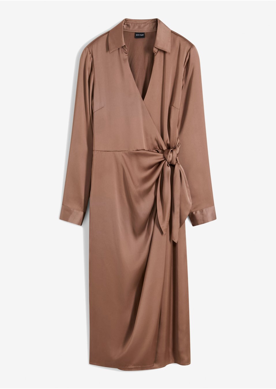 Robe midi en satin