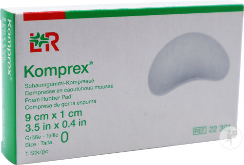 Lohmann & Rauscher Komprex Compresse En Caoutchouc Mousse 0 9x5cm Epaisseur 1cm 1 Pièce  (22301)