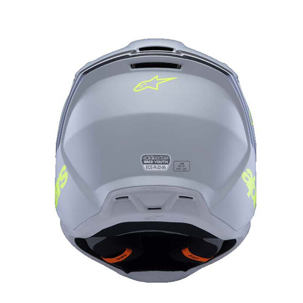 Alpinestars - Casque enfant Youth S-M3 Radium Gris / Noir / Jaune fluo