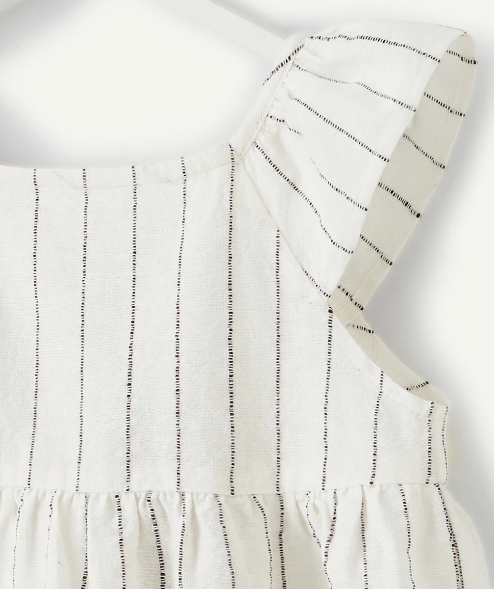 LA BLOUSE RAYÉE NOIRE ET BLANCHE EN COTON BIOLOGIQUE
