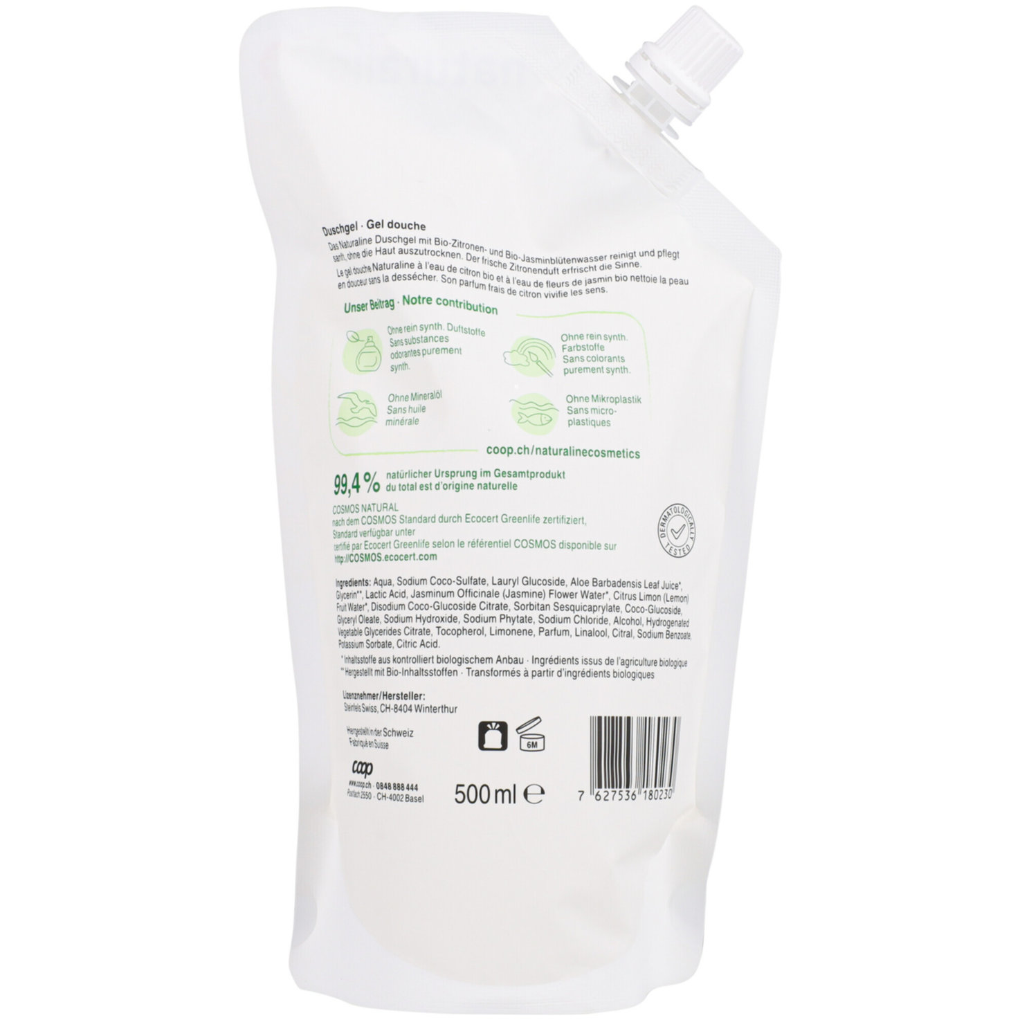 Naturaline Duschgel Citrus & Jasmin Refill