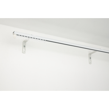 Intensions 10 cm wandsteun gordijnrail Plus wit 2 stuks