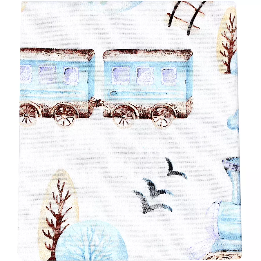 TupTam Baby Moltontücher Flanellwindeln 70x80 5er Set blaubeige