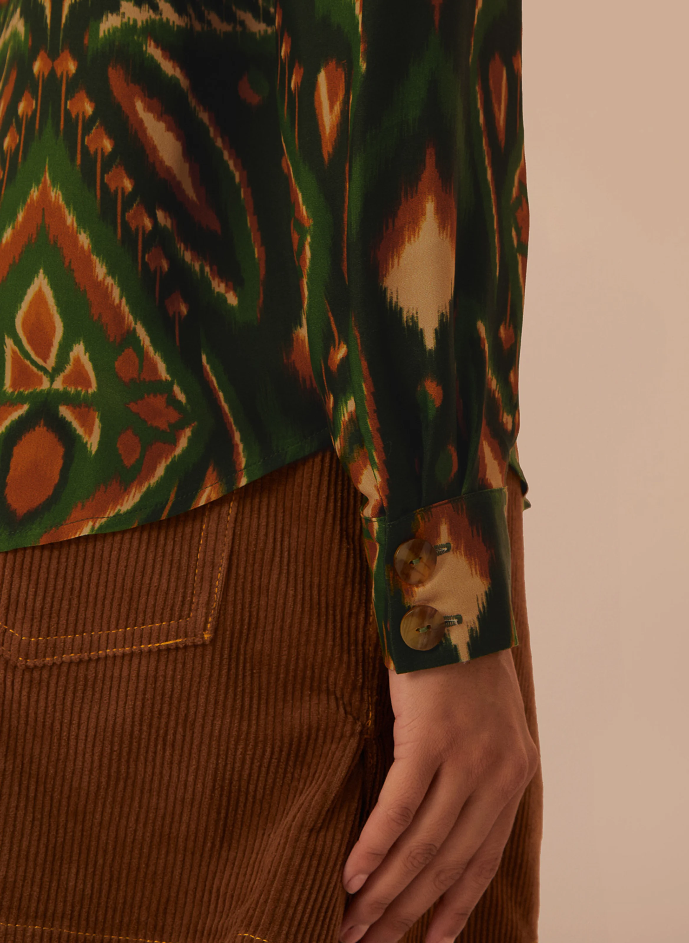 Chemise imprimée | Vert