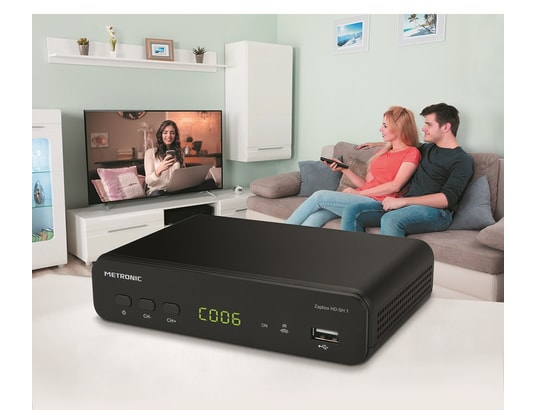 METRONIC - Décodeur tnt zapbox hd-sh.1 hevc - noir