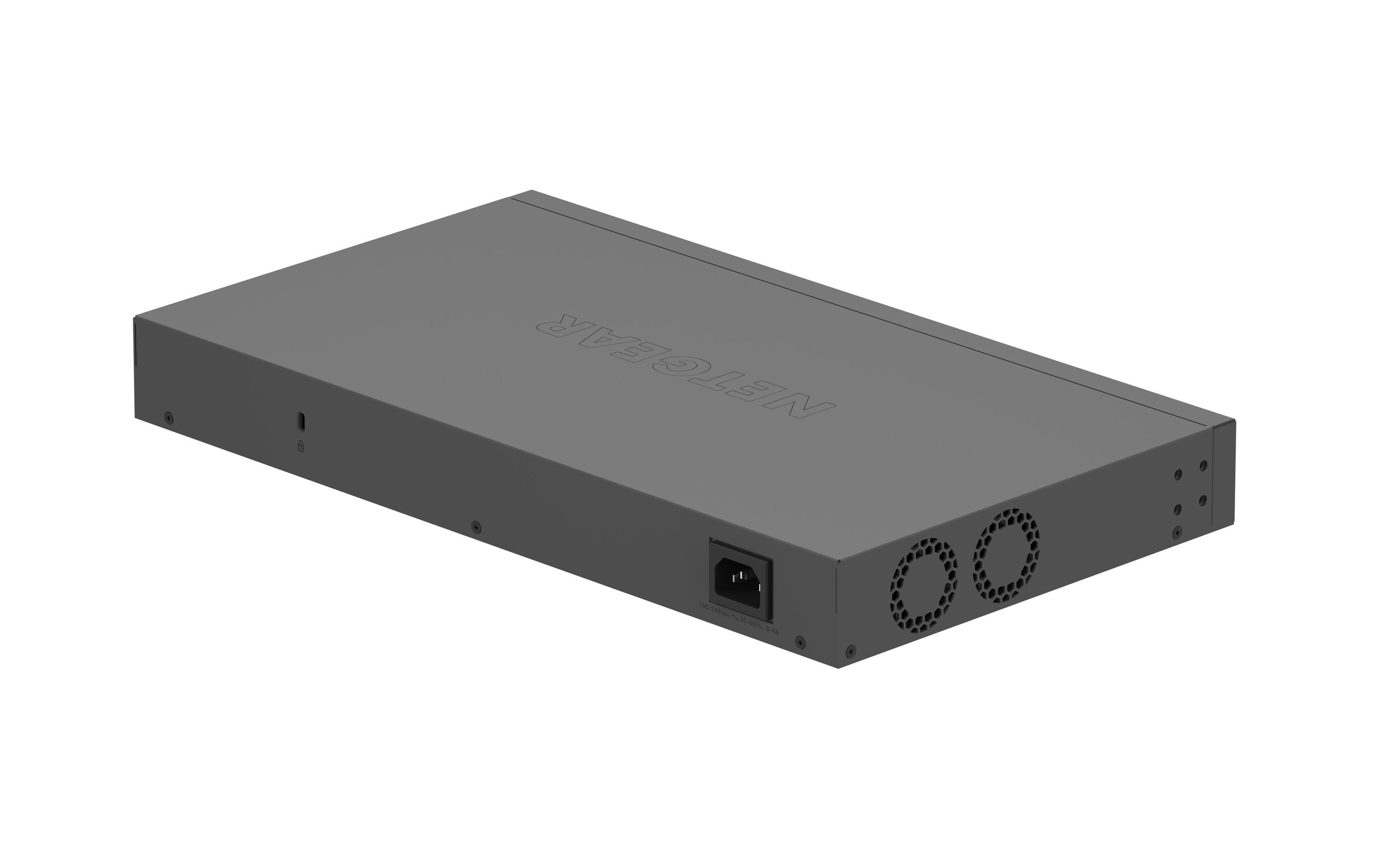 PoE++ Switch GS524UP-100EUS 24 Port<br>Netgear 24-Port Gigabit Ethernet High Power PoE+ Unmanaged Switch mit PoE++ Ports