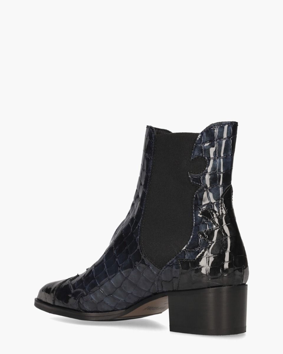 Pertini 30961 Zwart/Donkerblauw Dames Chelseaboots