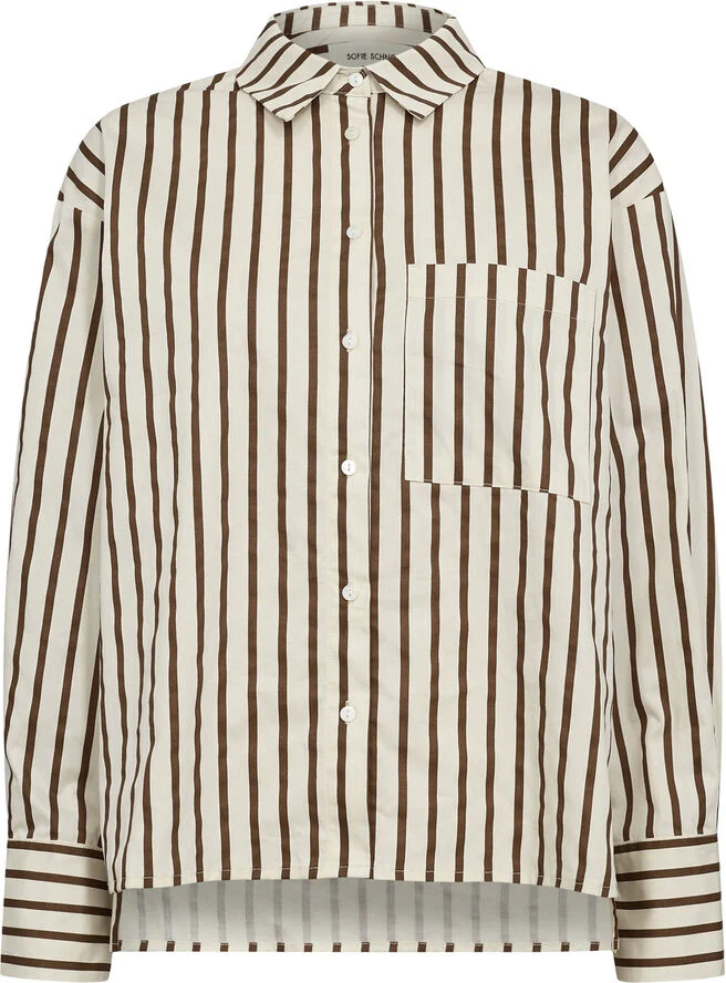 Sofie Schnoor Shirt Brown striped