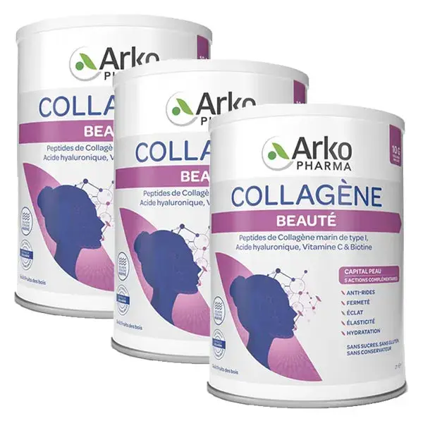 Arkopharma Collagen Beauty 260g Pacote com 3 unidades
