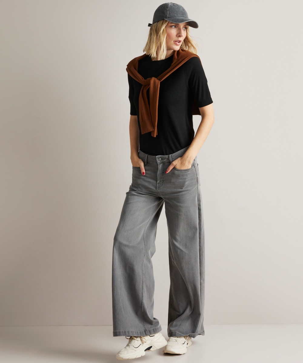 wide fit stretch jeans - lara