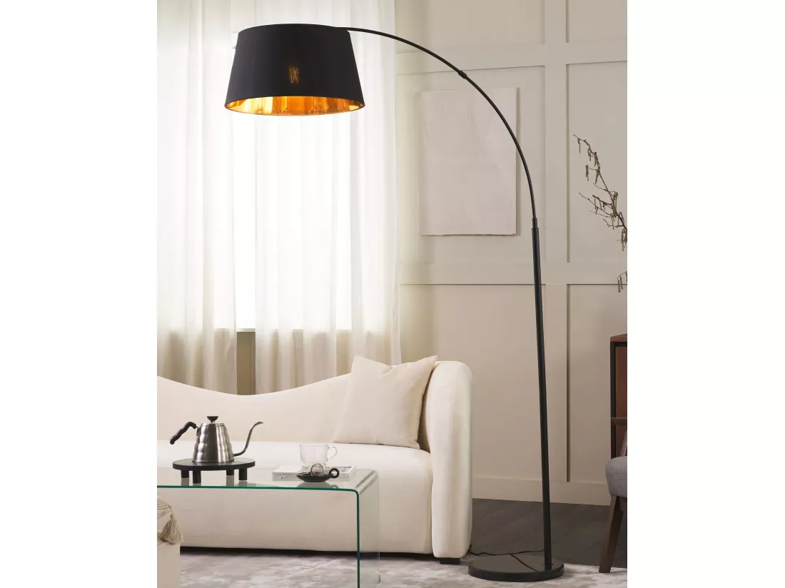 Lampadaire YABUS Métal Noir